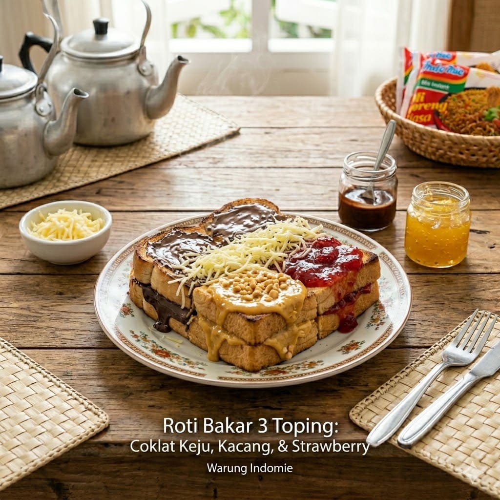 Roti Bakar 3 Toping – Warmindo Abang Adek